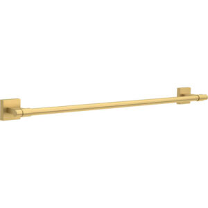24-Inch Wall-Mounted Towel Bar in Modern Gold Finish