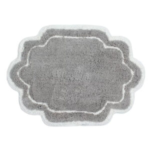 17" x 24" Soft Cotton Bathroom Mat, Gray
