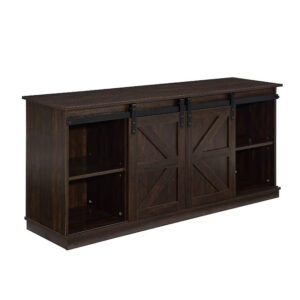 Rustic Espresso Entertainment Center – 58" Media Console for 65-Inch TVs