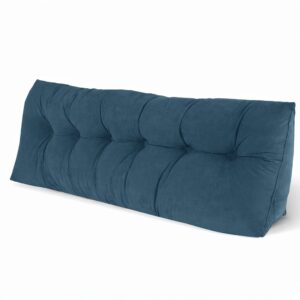 Medium Synthetic Triangular Reading Pillow with Side Pockets