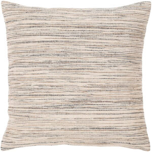 Square 18" Neutral Tan Accent Pillow – Warm Indoor Decor