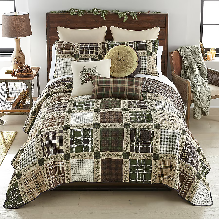 2-Piece Twin Cotton Quilt Set with Matching Standard Sham - Image 2