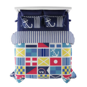 3-Piece Full/Queen Quilt Set in Coastal Multi-Color Design