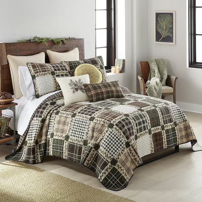 2-Piece Twin Cotton Quilt Set with Matching Standard Sham - Image 3