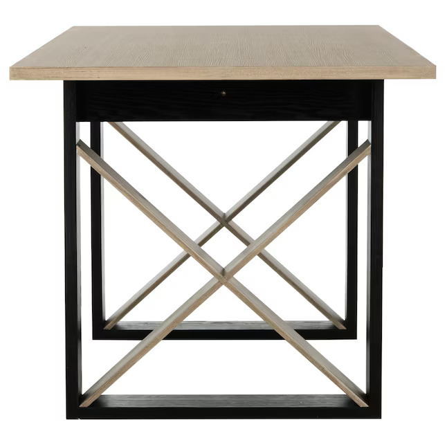 Monty Contemporary Brown Wood Dining Table, 31.5" - Image 4