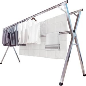 79" Foldable Clothes Drying Rack Stainless Steel