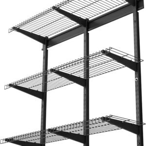 3-Tier Heavy Duty Garage Wall Shelf 450 lbs Black